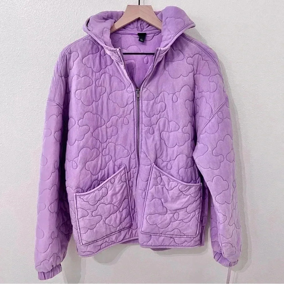 wild fable Jackets & Blazers - NWT Wild Fable Purple Quilted Jacket